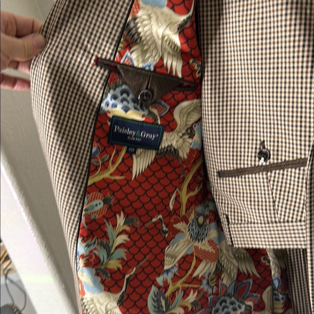 Men's Tan & Brown Suit - Picture 4 of 11
